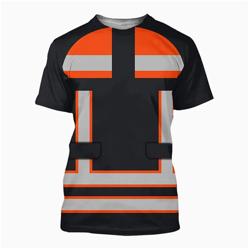 Carpenter Worker Men\'s T-shirt Short Sleeve Round Neck Breathable T Shirt 3d Print Graphic Tools Harajuku Casual Workwear Tees