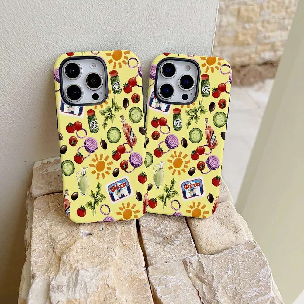 Bright Yellow Floral Phone Case for Samsung Galaxy S22 S23 S24 S25 S26 FE Plus Ultra Edge 4G 5G Luxury Double-layer