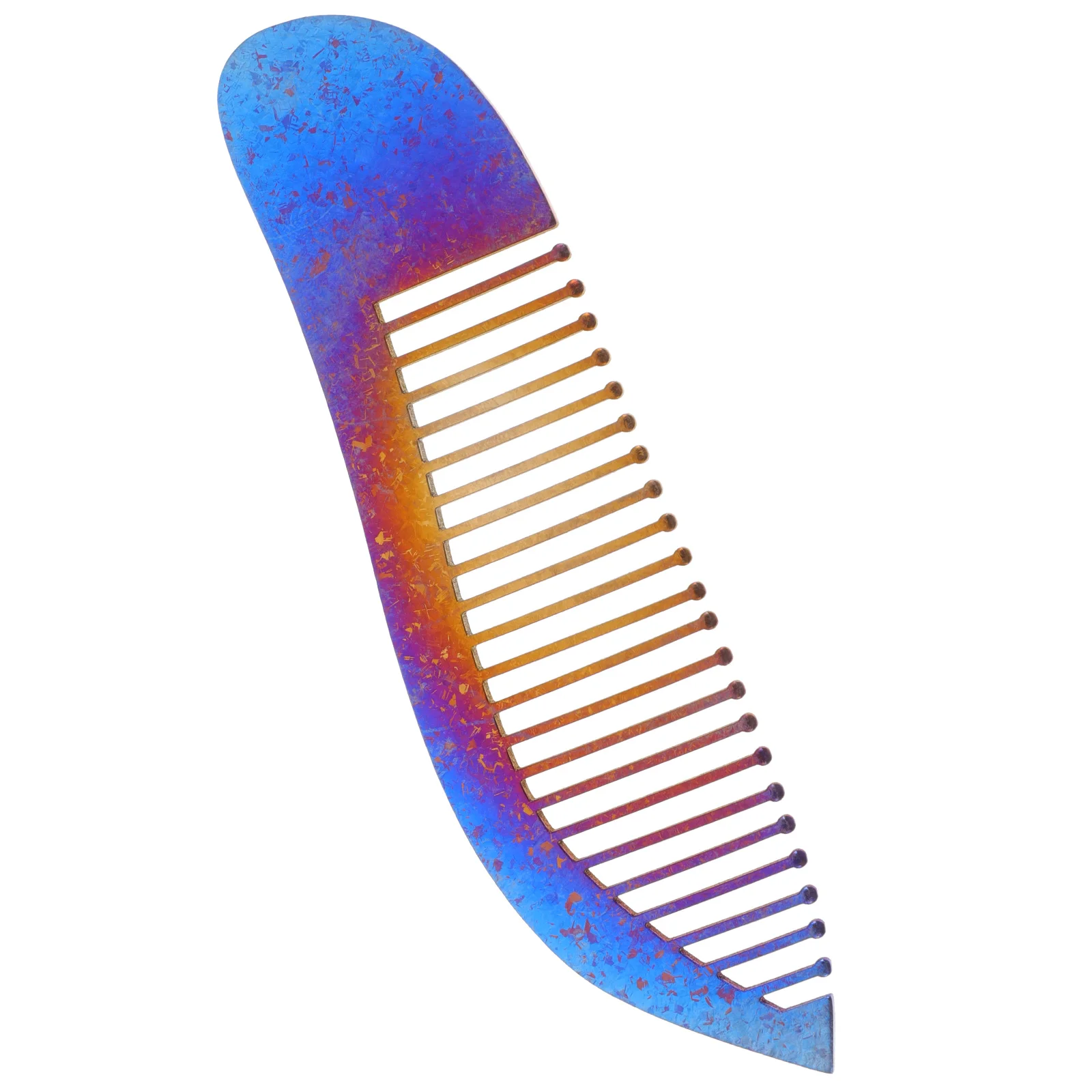 

s Hairdressing Comb Titanium Alloy Anti Rust Styling Wide Teeth Thin Teeth Fish Design Barber Combs for Salon Haircut
