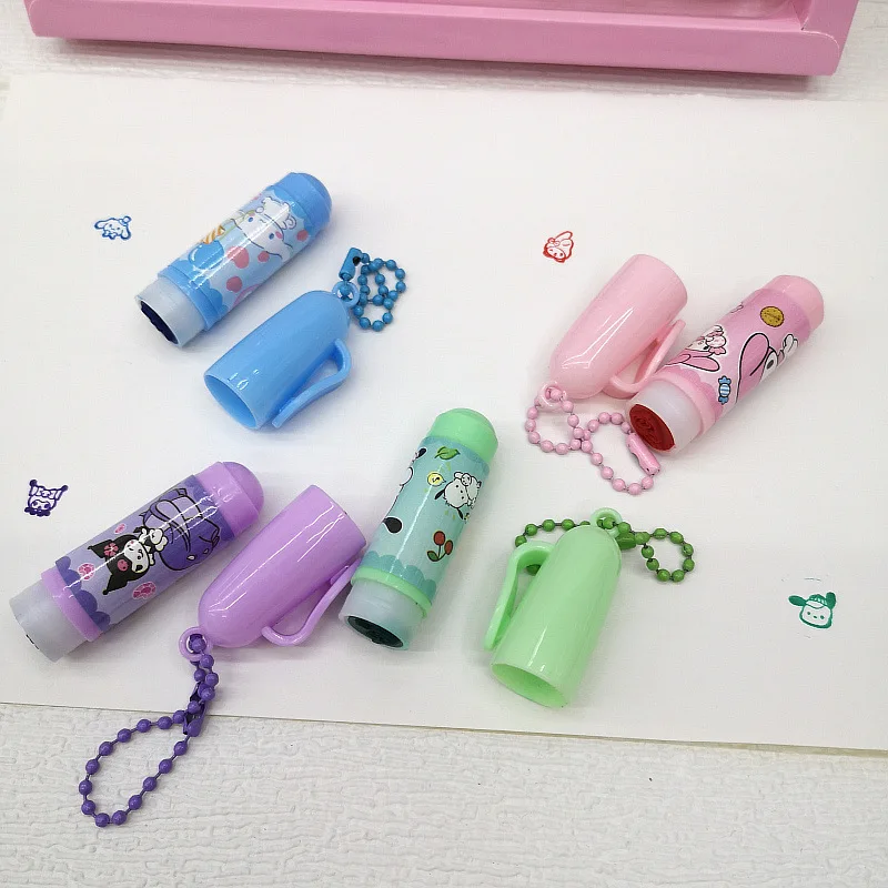 New 16pcs Sanrio My Melody Cinnamoroll Cartoon Seal Pendant Pen Children's Cute Fun Reward Seal Stationery Store