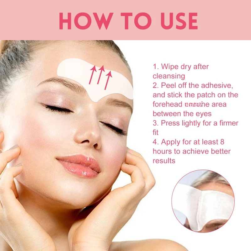 Anti-wrinkle Forehead Line Removal Patch fade fine lines Firming Frown Lines Face Skin Care Anti-aging Between Eyes Stickers