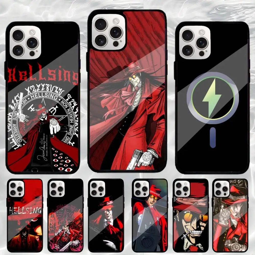 

Hellsing Alucard Soft Casing Phone Case For iPhone17,16,15,14,13,12,11 Plus,Pro Max Magnetic Magsafe Wireless Charging