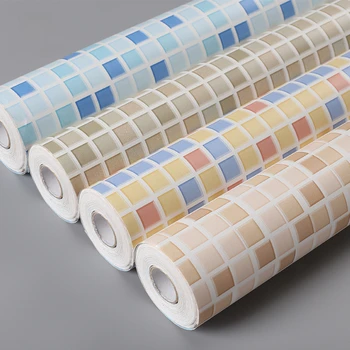Küche Öl-proof Mosaik Wand Aufkleber Badezimmer Wasserdichte Selbst-klebe Tapete Schlafzimmer Fliesen Aufkleber Hause Dekoration Tapete