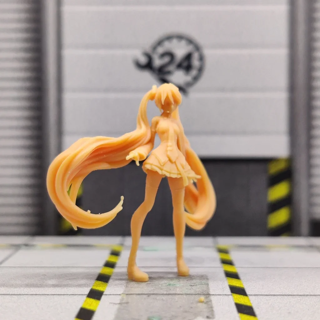 1/64 1/43 skala Model Resin karakter kartun masa depan Chuyin miniatur tidak berwarna Diorama dilukis tangan S823