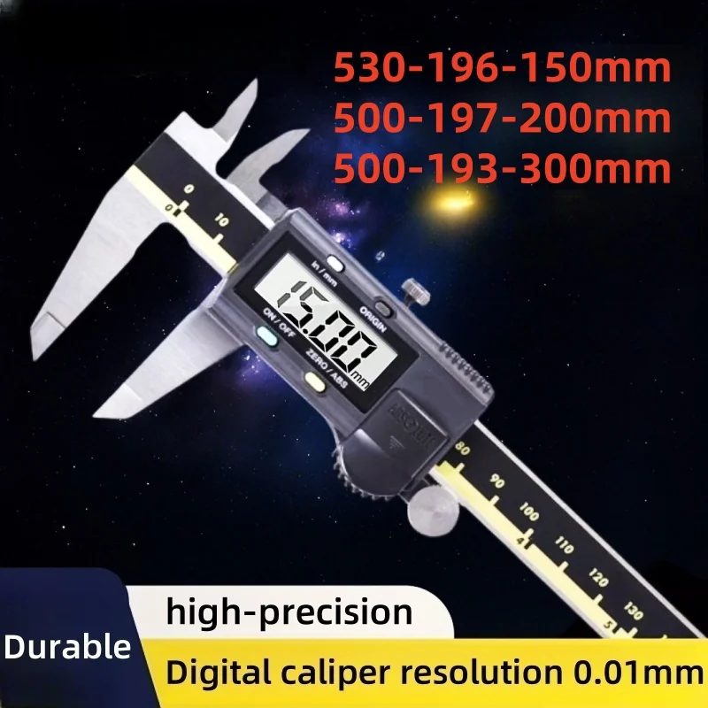 Calibrador Digital LCD Vernier 6 polegadas 150mm 500-196-30 197/200mm 193/300mm Ferramentas de Medição em Aço Inoxidável 513-404