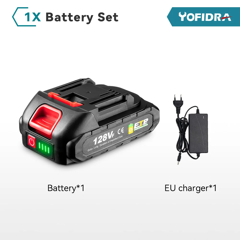 YOFIDRA 18-20V Oplaadbare 928vf 388vf 128vf Plus Lithium Ion Batterij voor 21V 18V Power Tool vervangende Batterij