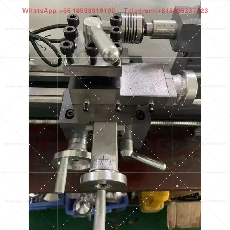 Mini Variable-Speed Metal Lathe (900W, 210MMx400MM) - Digital Metal Milling Machine for Precision Metal Processing