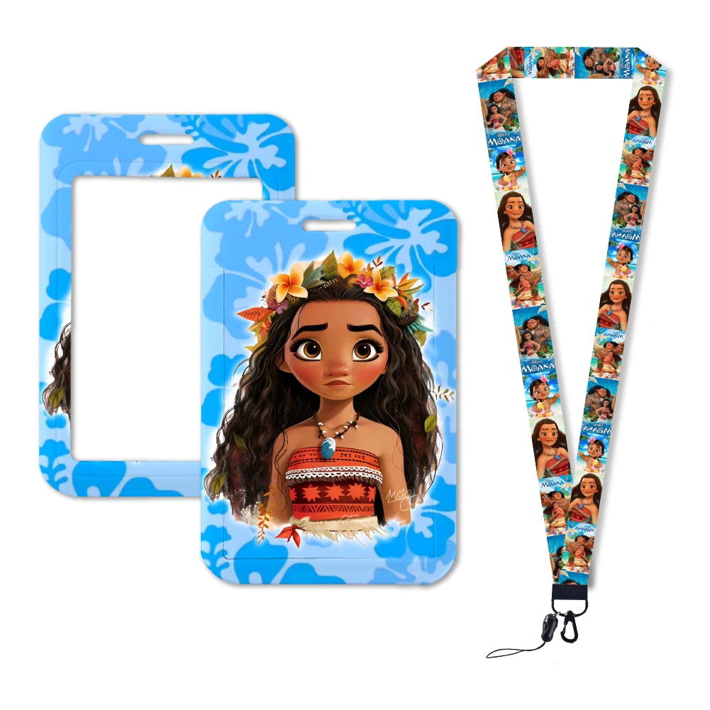 Ремешки Disney Moana, шейный ремешок для карт, ремешки, держатель для бейджа, брелок для ключей, подвесная веревка, брелоки, аксессуары, подарки