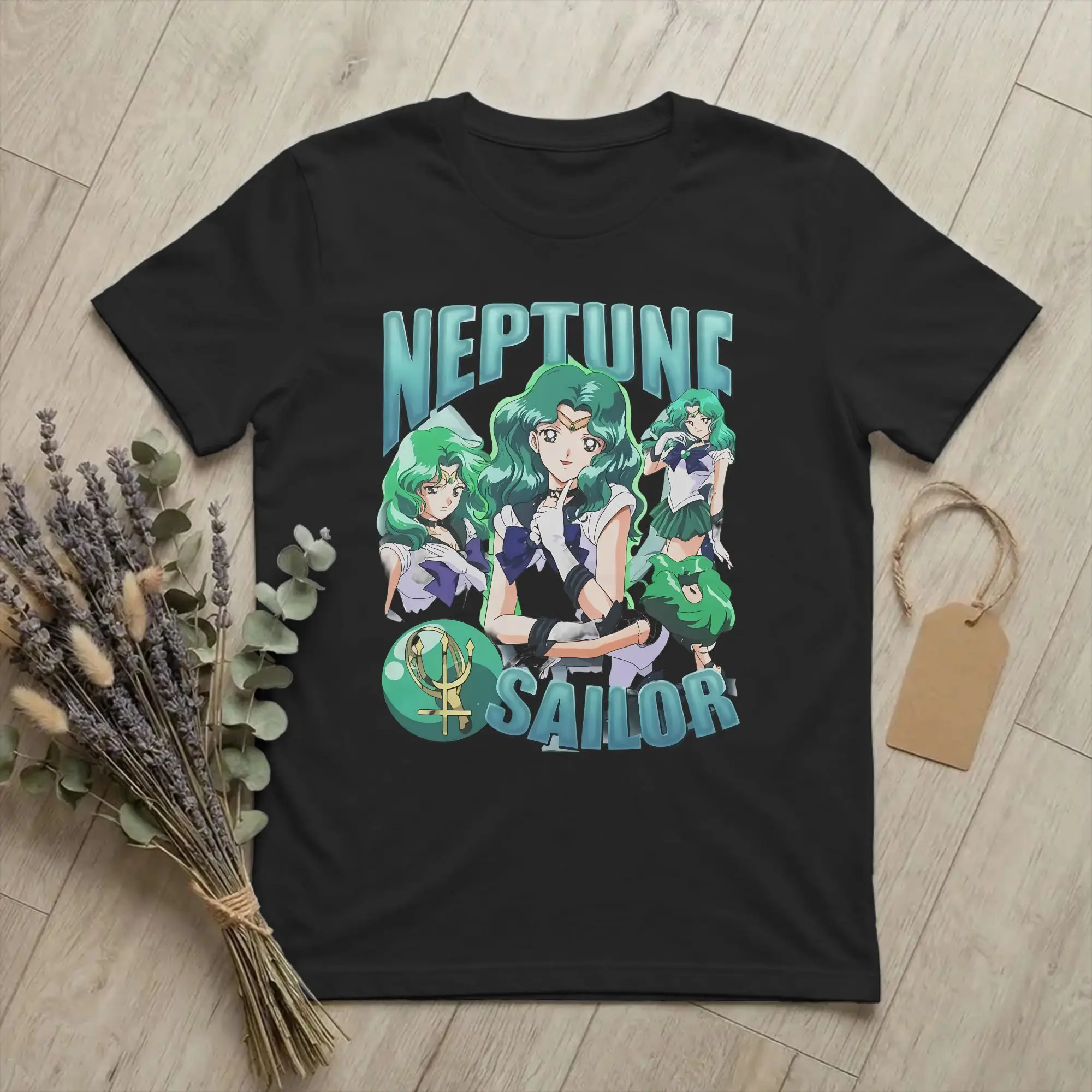 Sailors Moons Neptune T-Shirt Men Cotton Clothes Casual O-neck Short Sleeve