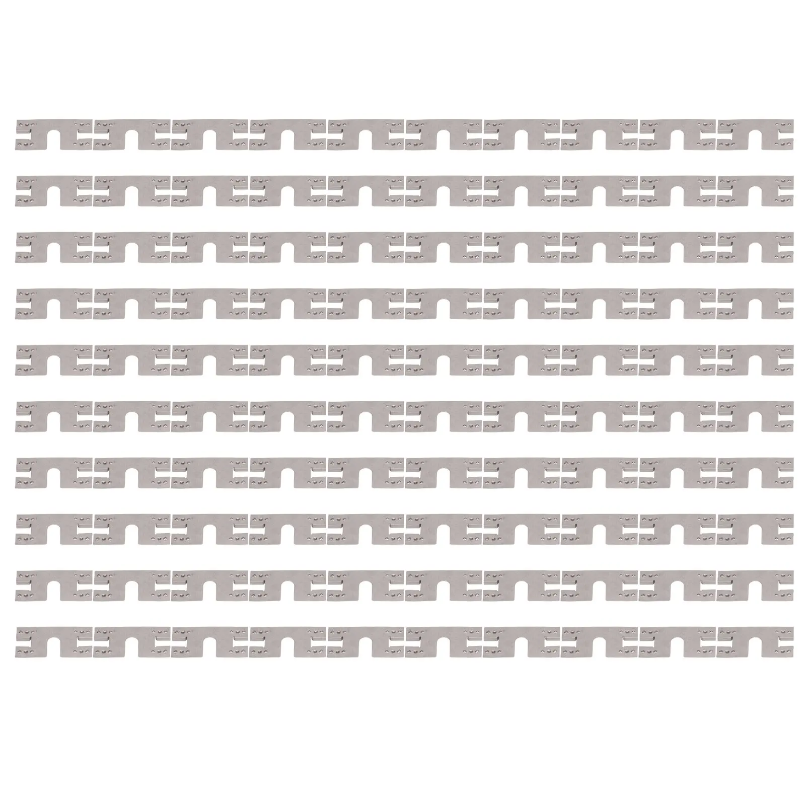 100 Pcs PV Grounding Conductive Gasket Lightning Protection PV Conductive Washer Sheet for 30X40 T Slot Guide Rail