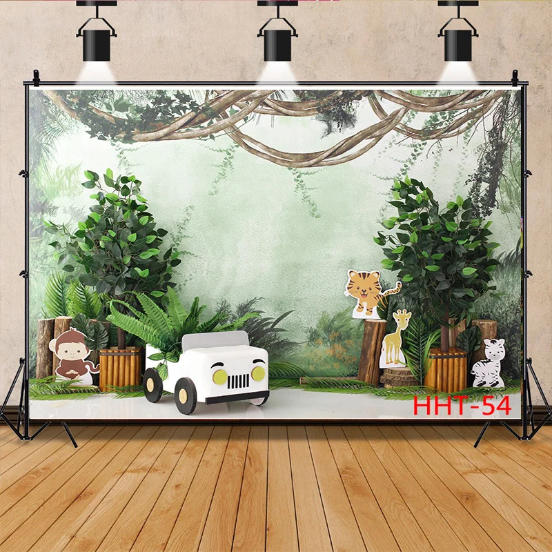 SHUOZHIKE Personalized Decoration Colorful Balloon  Snowman Background Newborn Baby Birthday Photography Backdrops FSS-102