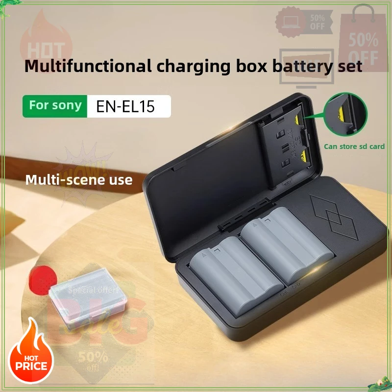2400mAh EN-EL15C EN-EL15B EN-EL15 Battery  Charger Caser for Nikon Z5 Z6 Z6 II Z7 Z7II D600 D610 D600E D800 D810 D800E D810
