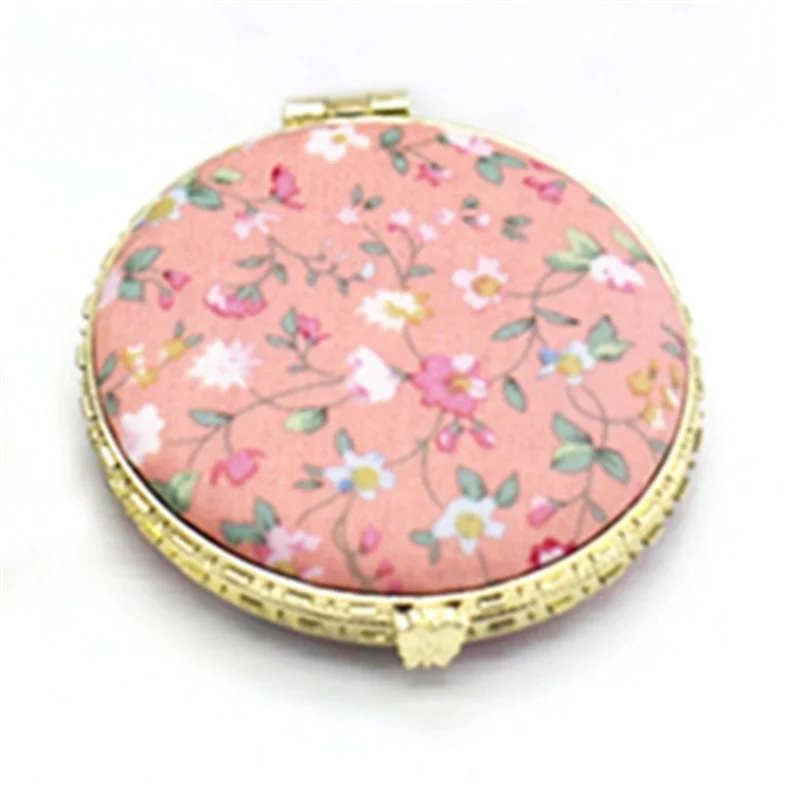 L310 Chinese Style Art Retro Double-sided Folding Portable Mini Makeup Mirror Pocket Floral Mirror Vintage Cosmetic Mirrors for