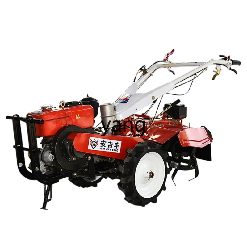 Yhl Small Multi-Functional Diesel Rotary Tiller Ditching Paddy Field Cultivation Machine Household Agricultural Machinery