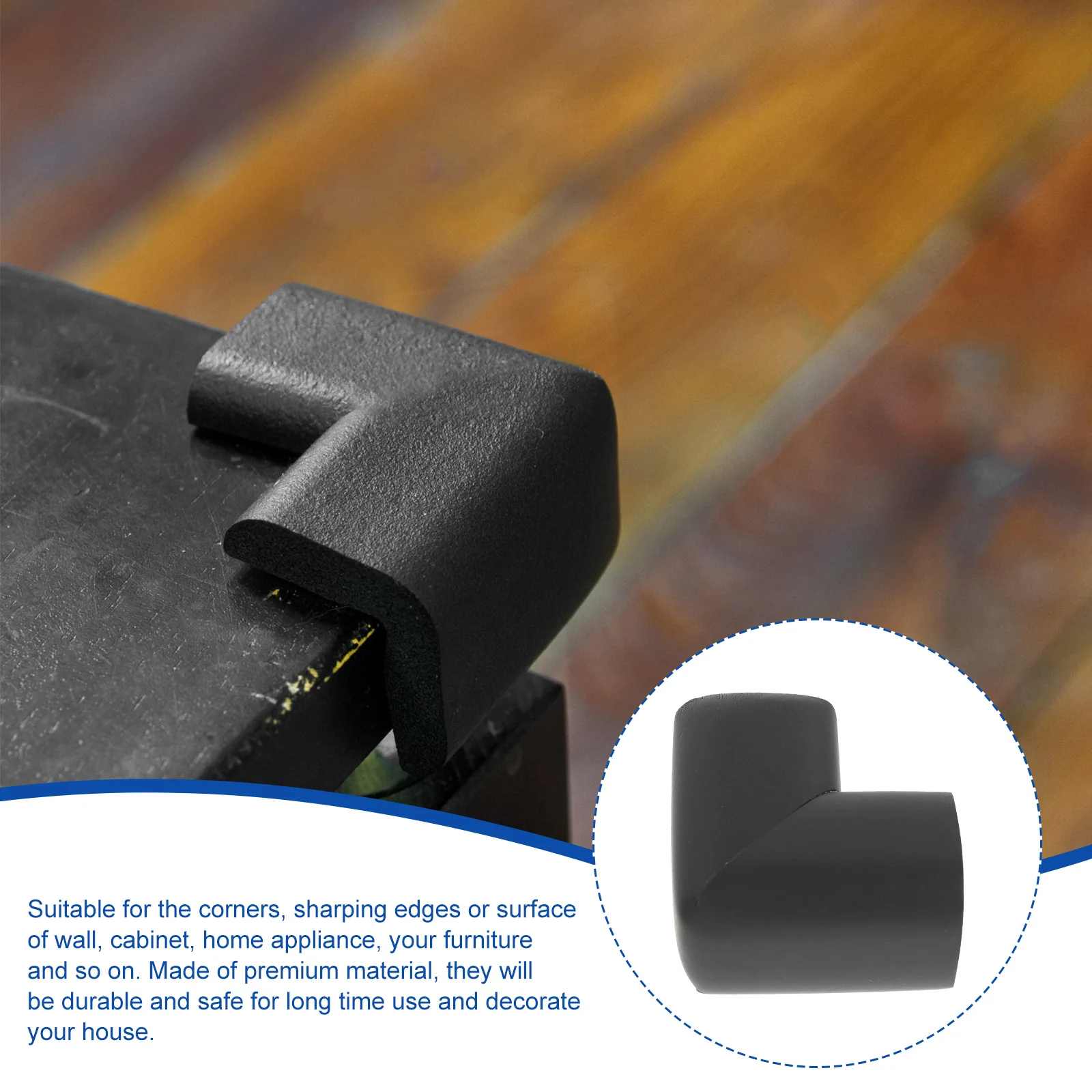 

10Pcs Baby Proofing Corner Guards - Premium Transparent Protectors for Furniture Edges, Wall Corners, Cabinets, Appliances