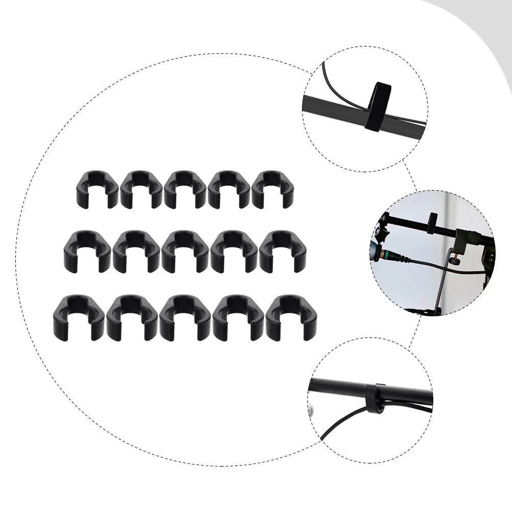 

15Pcs Mic Cable Clips Sturdy Plastic Microphone Pole Cord Clamp Cable Organizer Mic Stand Supplies Microphone Clip