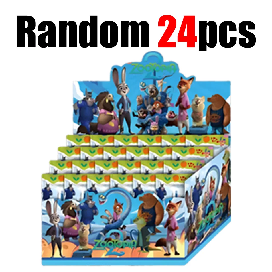 24 pièces Judy Nick Anime boîte aveugle figurines ensemble PVC modèles à collectionner jouet ornements cadeaux 5.3-8 cm