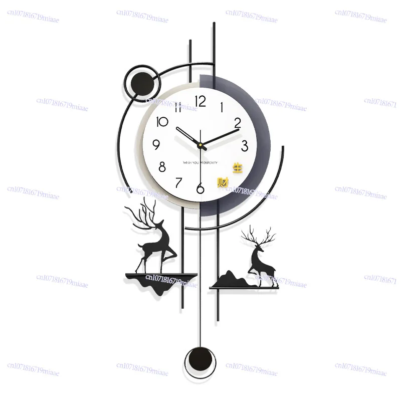 Modern Simple Wall Clock Living Room High Sense 2025 New Creative Clock Home Decoration Silent Clock Wall Hanging