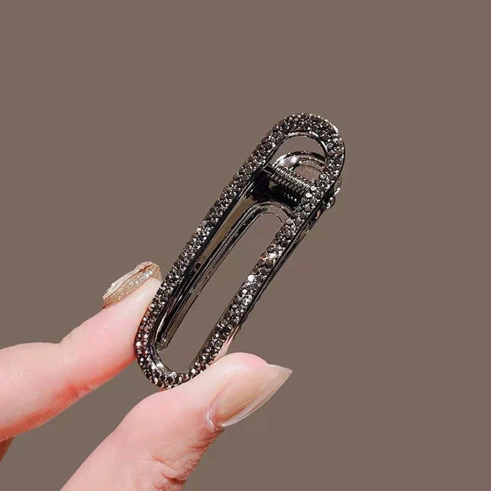 

Trendy Handmade Pearl Hair Clip Women Girl Shiny Rhinestones Hairpin Hair Accessories