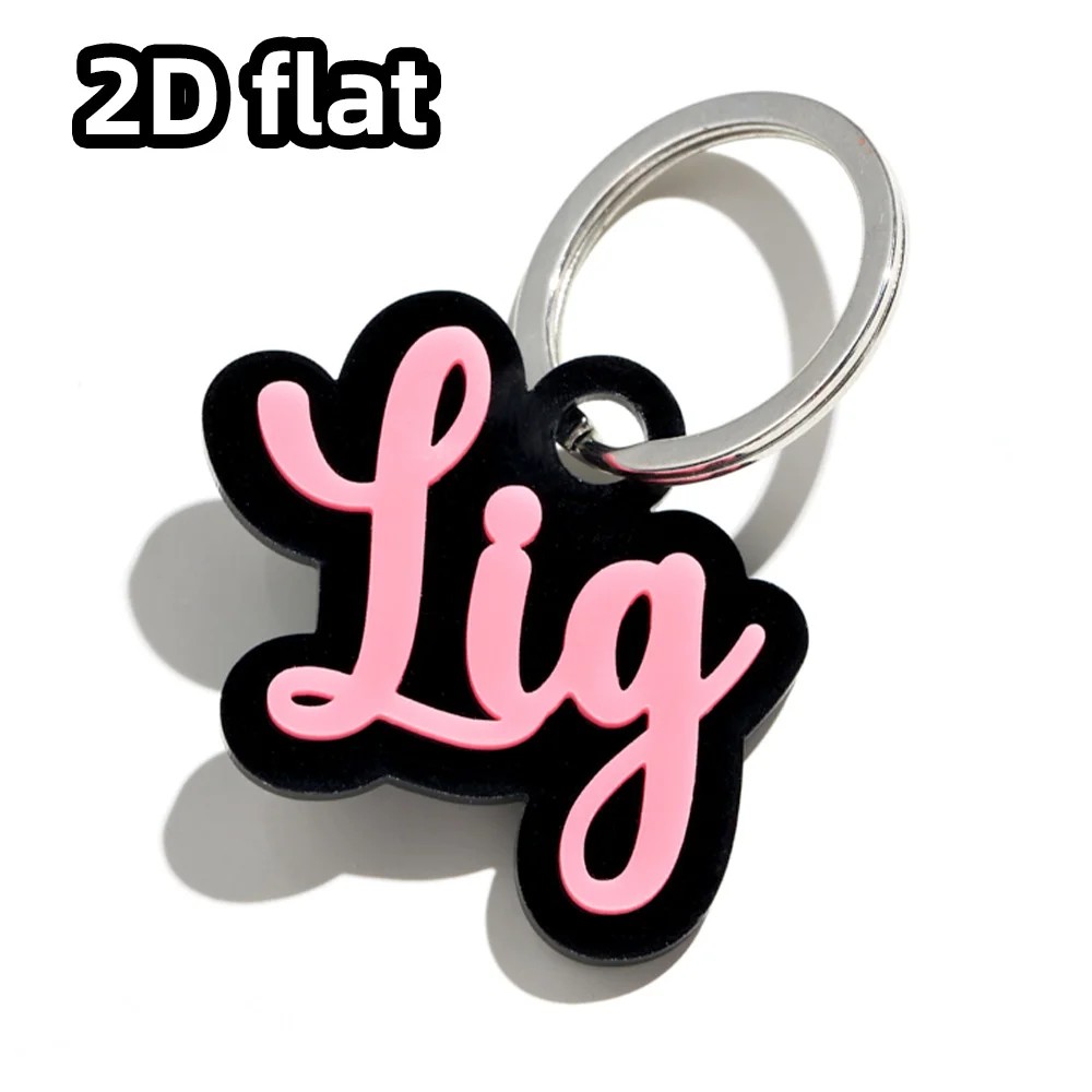 1 قطعة # سلسلة مفاتيح ذات اسم مخصص - ملحق PMMA مخصص | طراز فريد من نوعه منقوش بالليزر للاستخدام اليومي والهدايا #3