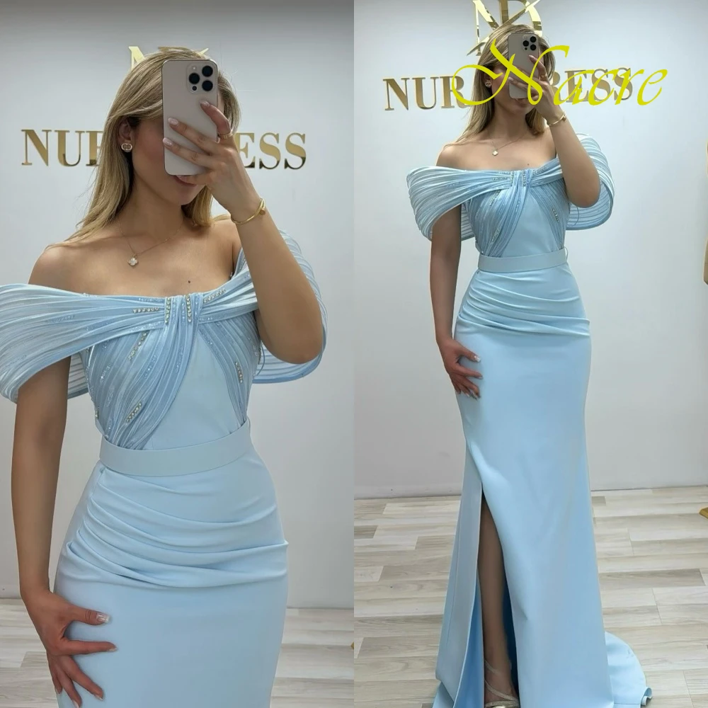 Customized Modern Off the Shoulder Sleeveless Evening Dress High Quality Jersey Homecoming Dresses Delicate Bridal Party Gowns 5