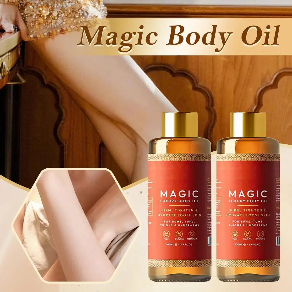 100Ml Besque Magic Body Olie Glad Hydraterende Ontspannende Anti Cellulitis Lichaamshuidmassage Body Olie Pijnlijke Spiermassage Olie