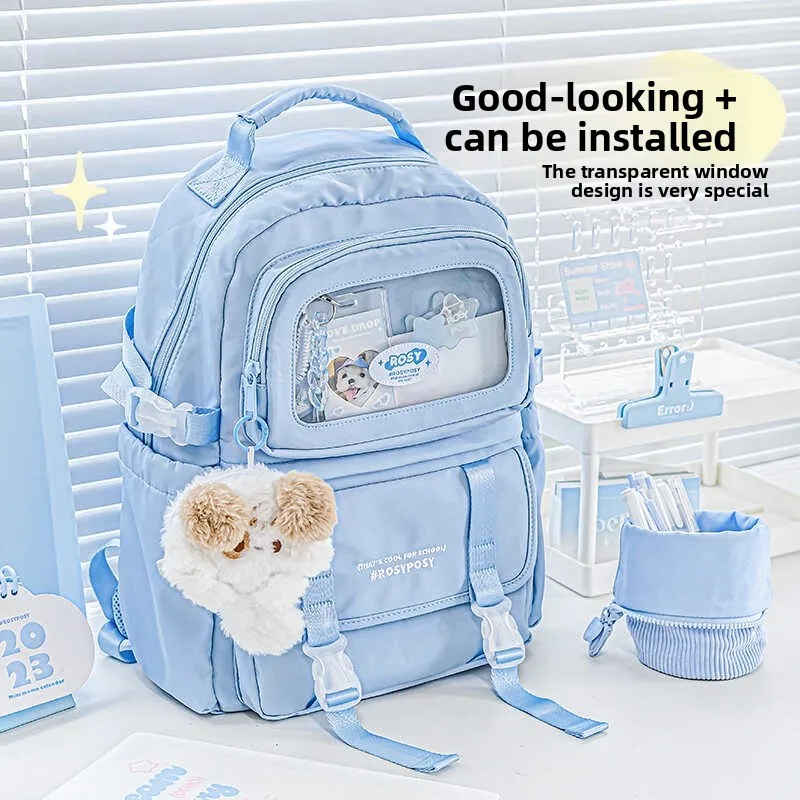rosyposy-fashionable-large-capacity-backpack-canvas-material-zipper-closure-youth-suitable-soft-hardness-vacation-style