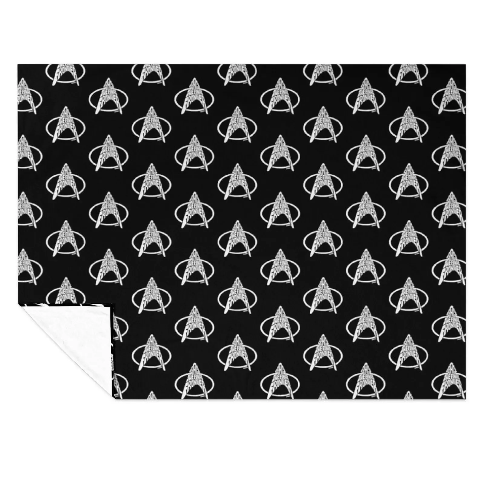 

Star Trek Space The Final Frontier White Throw Blanket Personalized Gift Decorative Beds Moving Plaid Blankets