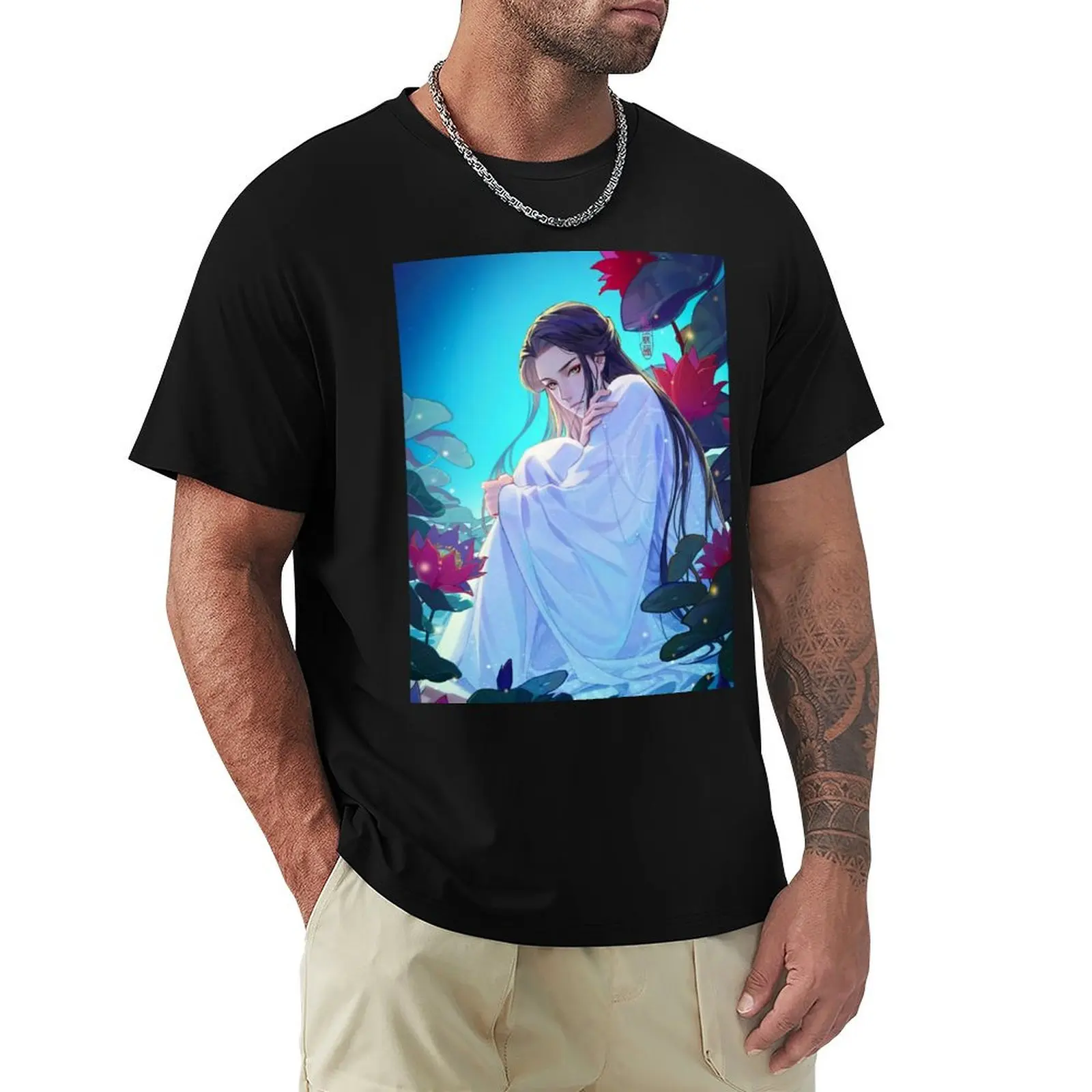 

TGCF Hualian Xie Lian 10 T-Shirt Big Size Crew Neck T-Shirt