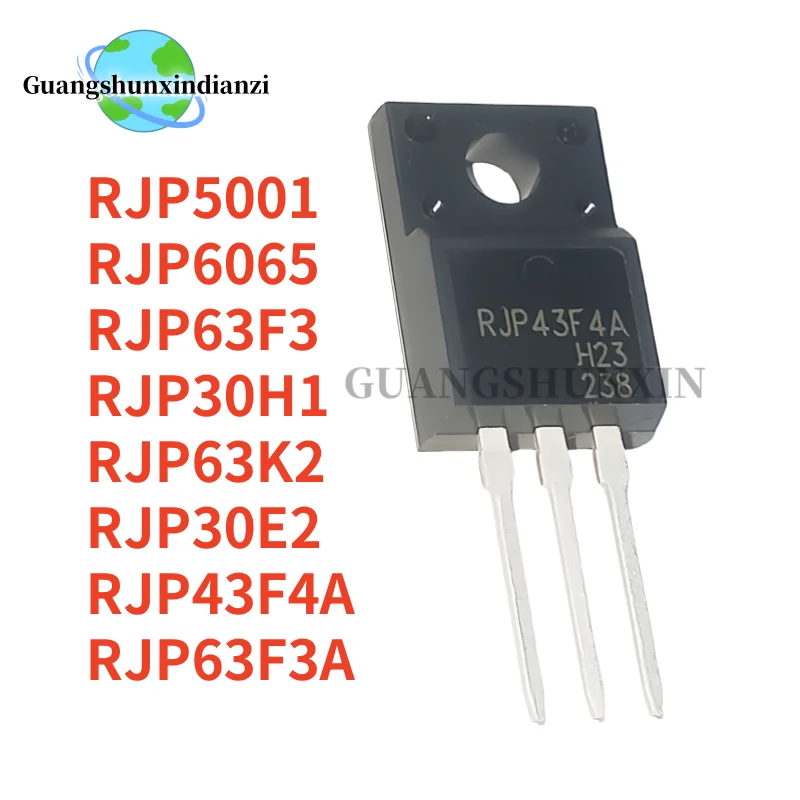10pcs NEW RJP30H1 RJP63K2 RJP30E2 RJP6065 RJP63F3 RJP5001 RJP43F4A RJP63F3A TO-220F MOSFET