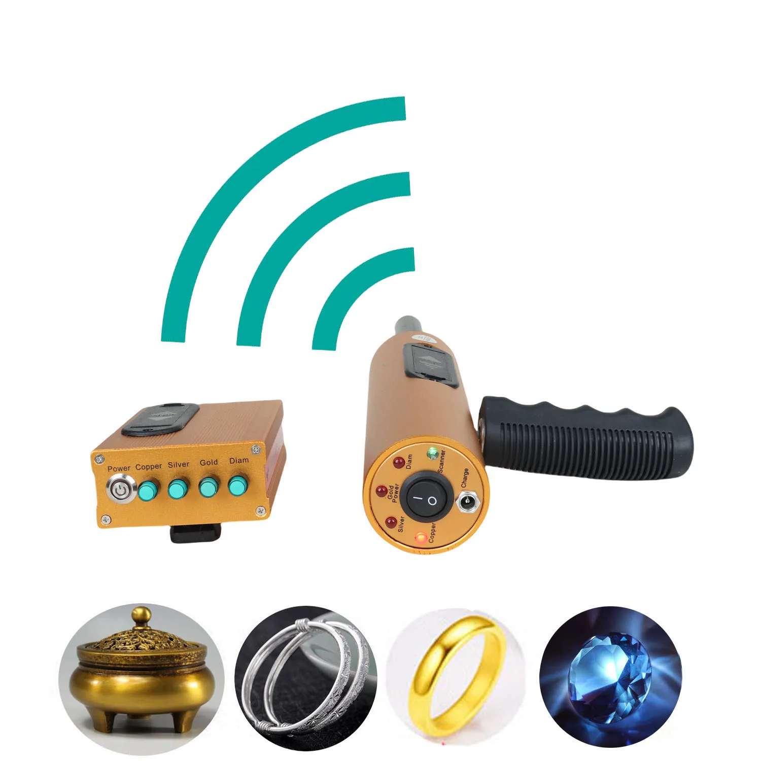 1500 Meters Update Sensitive Treasure Scanner, Underground Metal Detector Locator for Gold/Silver/Copper/Precious Stones