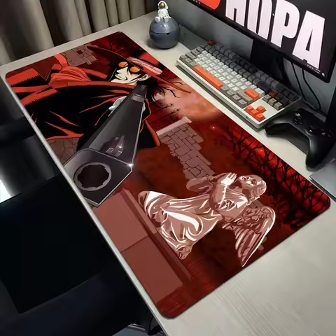 Anime Hellsing Alucard Mouse Pad XXL Gaming Accessories Office Gamer Keyboard Desk Mat Non-Slip Laptop Large rubber Mousepad