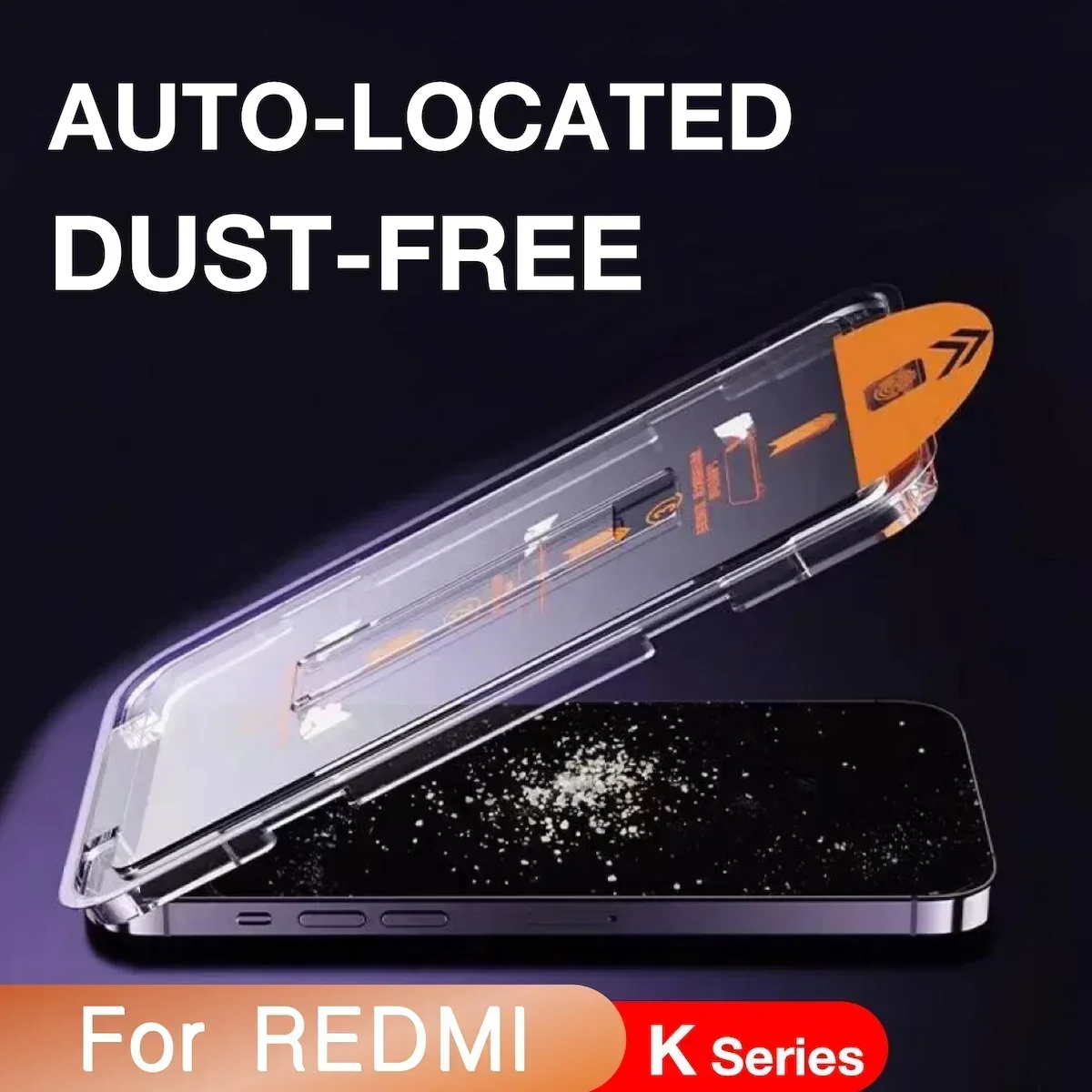 4 шт. для Redmi K60 K60e K50 K40 K20 Pro Plus K30i K30s 10X 9 Защитная пленка из закаленного стекла, простая установка, комплект для автоматического удаления пыли