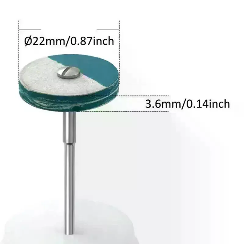 Diamond Polisher Wheel Disc Set High Diamond Concentration For Nail Art Jewelry Metal Polish Rubber