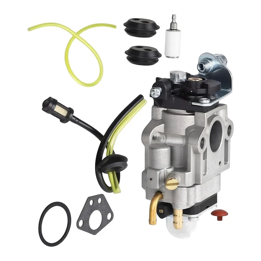 Carburettor Brush Cutter Kit 52cc 49cc 43cc with Gasket Hose and Start Pump Compatible with Various Garden and Lawn Equipment