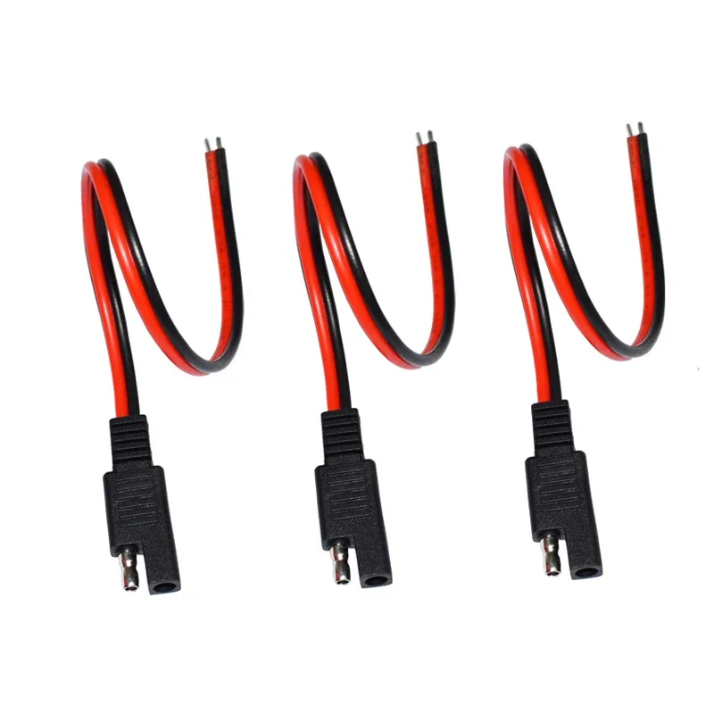 DIY SAE Single Head Cable SAE Single Ended Extension Cable 18AWG 14AWG 12AWG 10AWG 15CM 30CM for Automobile Solar Panel