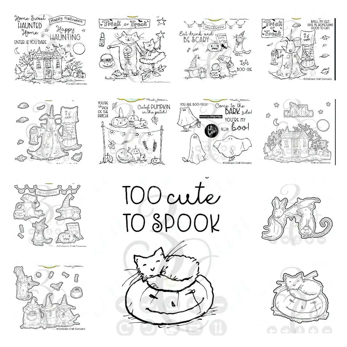 Spook Holiday New Arrival Stamps and Dies 2023 Halloween Party Background Metal Cutting Dies DIY Scrapbooking Supplies Cut Craft