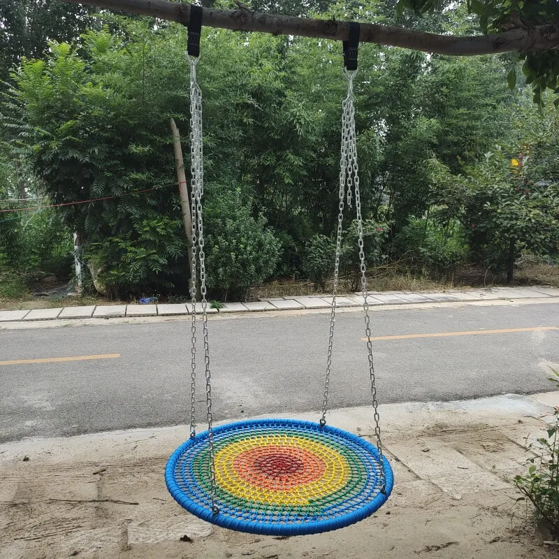 Children's swing large playground scenic outdoor disc round bird's nest courtyard