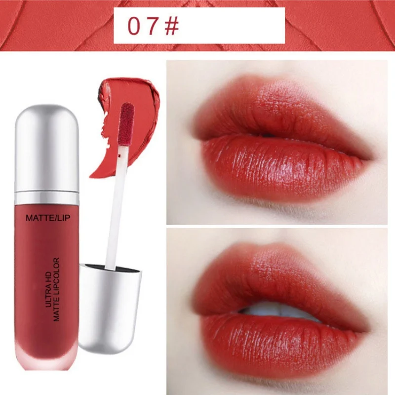 5 Farben seidige Lippen glasur flüssiger Lip gloss feuchtigkeit spendend wasserdicht Antihaft-Tasse matt sexy Lippenstift glatt Party Club Maquiagem