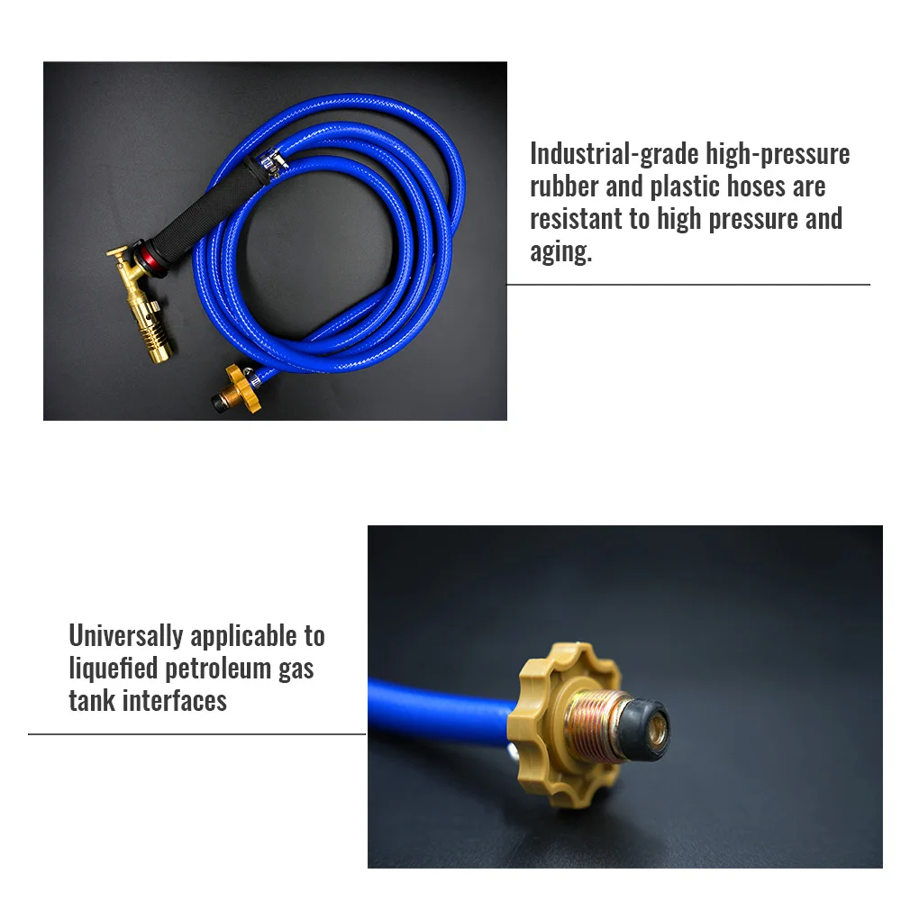 2.5m Flame Welding Torch Copper Aluminum Soldering Tool Liquefied Propane Gas Torch For Precious Metal Melting Gas Torch Blower