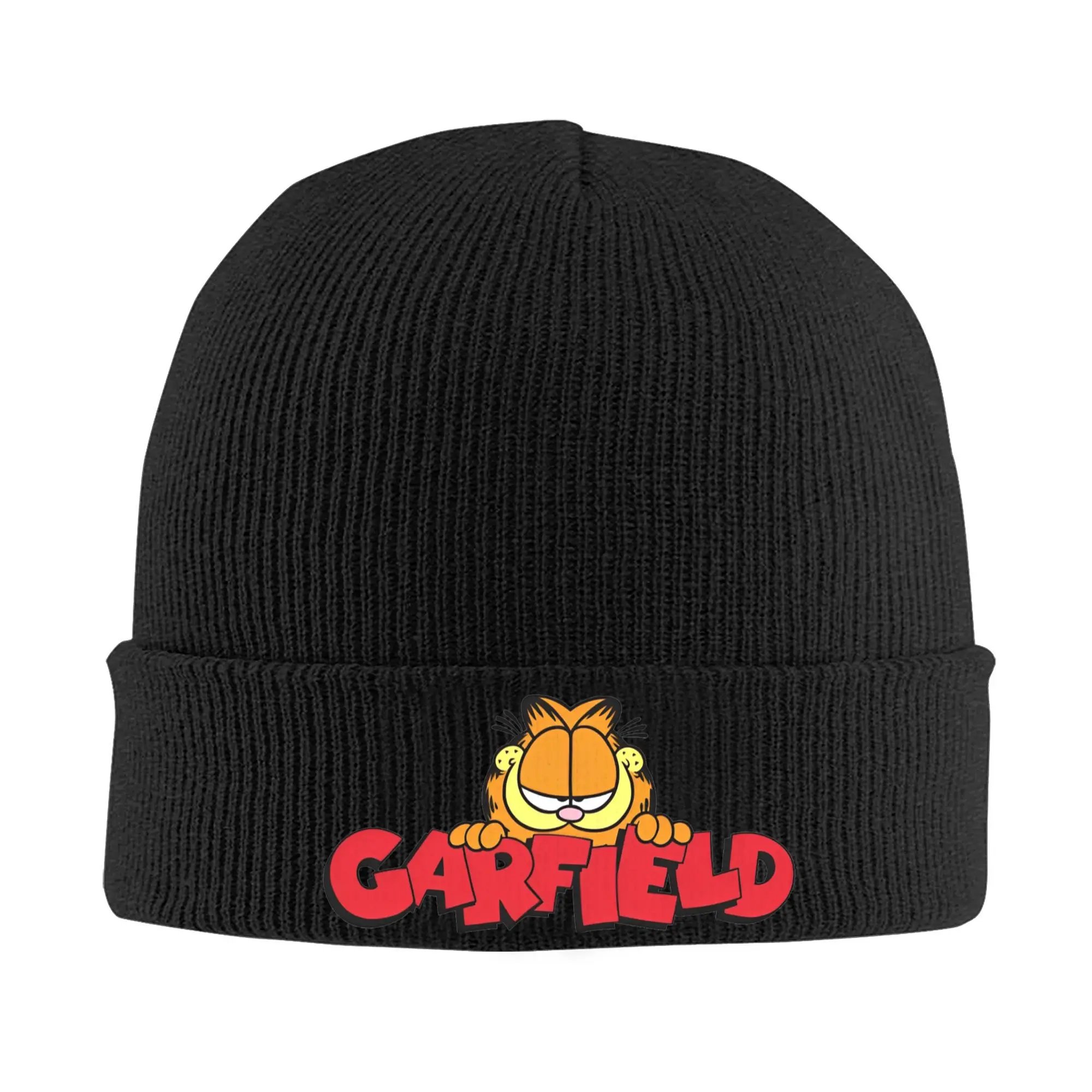 G-Garfielded Lazy Looking Knitted Hat Beanies Winter Hat Warm Unisex Casual Cute Cartoon Cap Men Women Birthday Gift