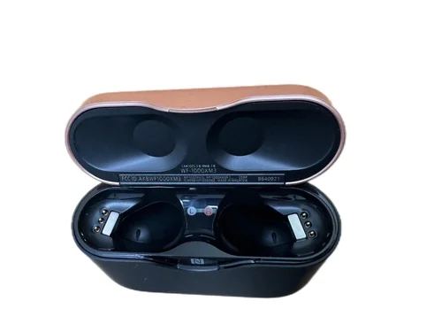 Imagen 2 del producto WF-1000XM3 Estuche de carga Auriculares de repuesto Cargador de auriculares WF 1000 XM3, cubierta de carga de batería 1000XM3, negro blanco
