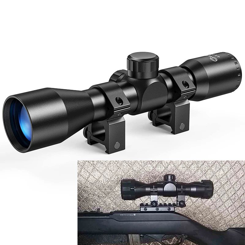 

4x32 Compact Rifle Scope Crosshair Optics Hunting Aluminum 20mm Picatinny Scope Quick Moving and Aiming