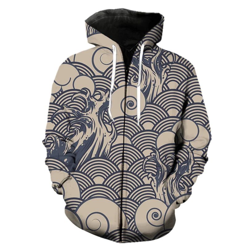 Ghost Warrior Samurai 3d Print Zipper Hoodies Sweatshirts Men Women Unisex Hooded Oversized Hoodie Zip Up Sweatshirts Tracksuits
