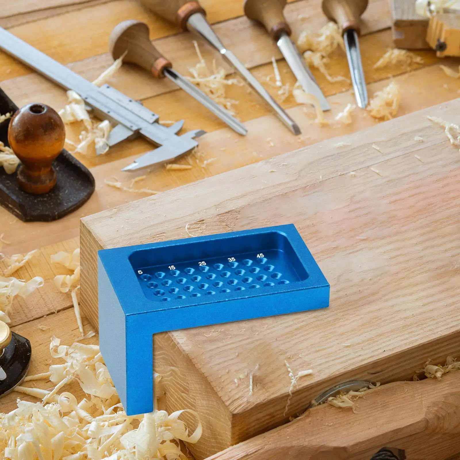 Woodworking Scriber T Square Ruler, T Type Hole Scribing Ruler, Metal Saddle Square Layout Scriber T Shaped Ruler Measuring