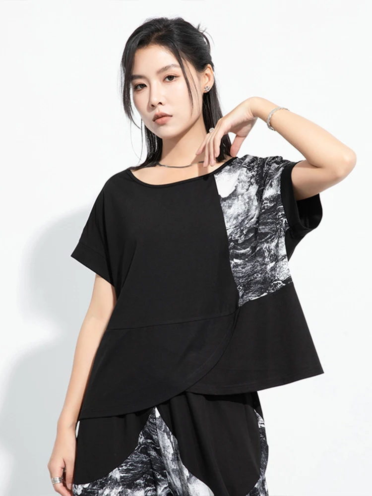 Max LuLu 2024 Korean Fashion Clothes Womens Summer Printed Loose T-shirts Ladies Casual Punk Patchwork Tops Classic Vintage Tees