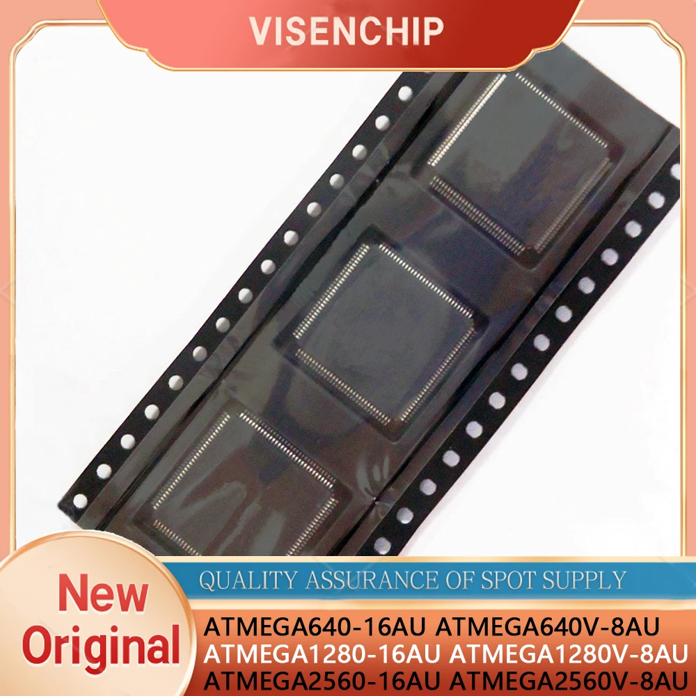 1piece New Original ATMEGA640-16AU ATMEGA640V-8AU ATMEGA1280-16AU ATMEGA1280V-8AU ATMEGA2560-16AU ATMEGA2560V-8AU QFP-100