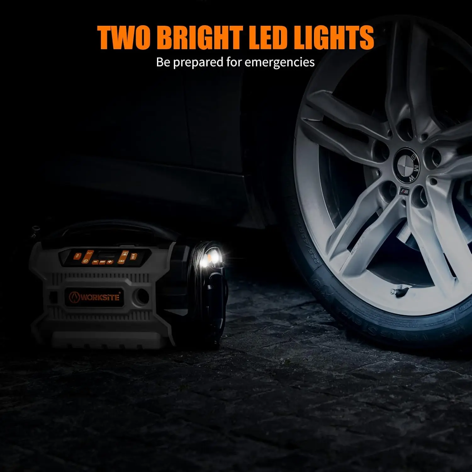 Compresor de aire portátil para inflar neumáticos de coche, 160 PSI, para inflar neumáticos de coche, lavado y mantenimiento automático