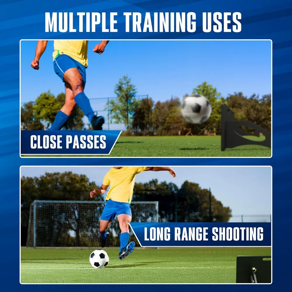 Placa de treinamento de futebol portátil 40x16, equipamento de prática interna/externa, treinador de chute de futebol, ideal para o desenvolvimento de habilidades