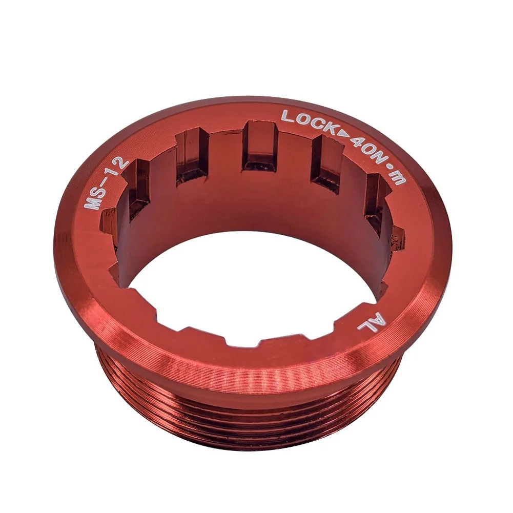 Microspline 12 Speed Flywheel Lockring Cover For M7100 M6100 M8100 Lightweight Aluminum Alloy Anti Slip Rust Resistant Bicycle